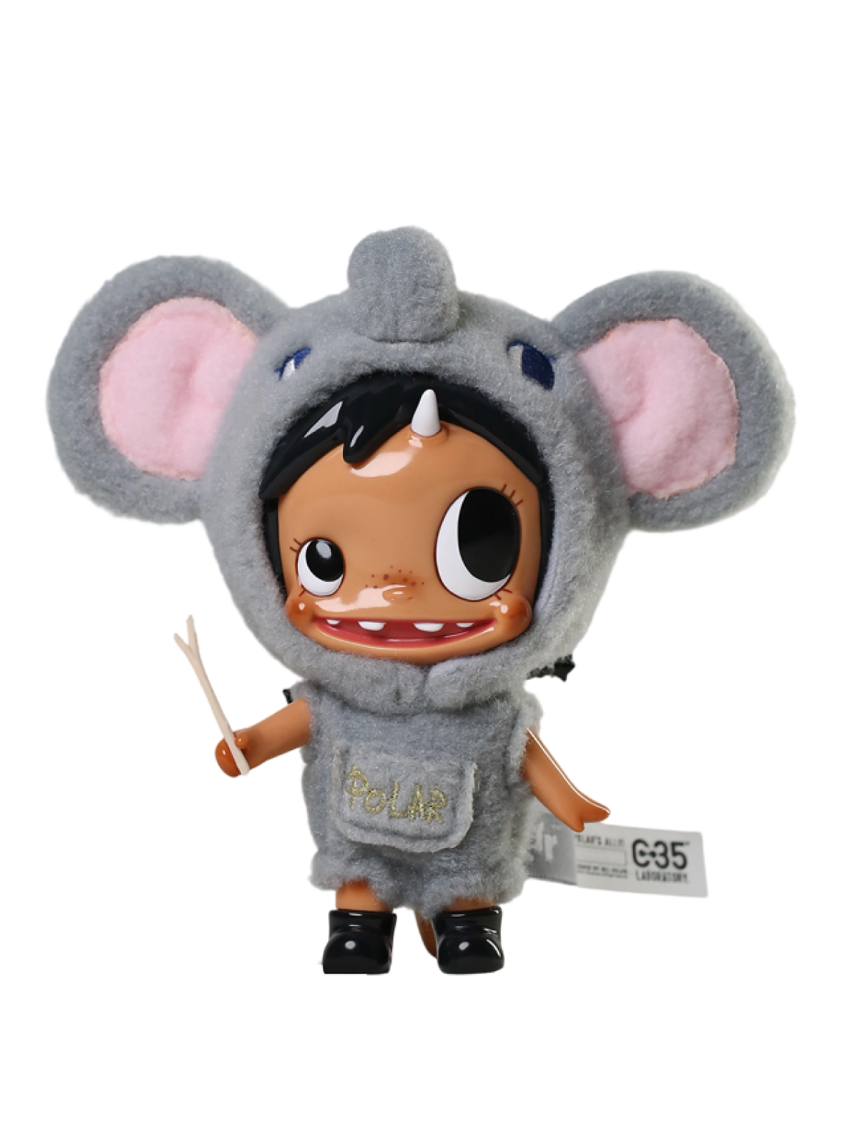 Polar-Plushy Vinyl: Lucky Chang - Grey