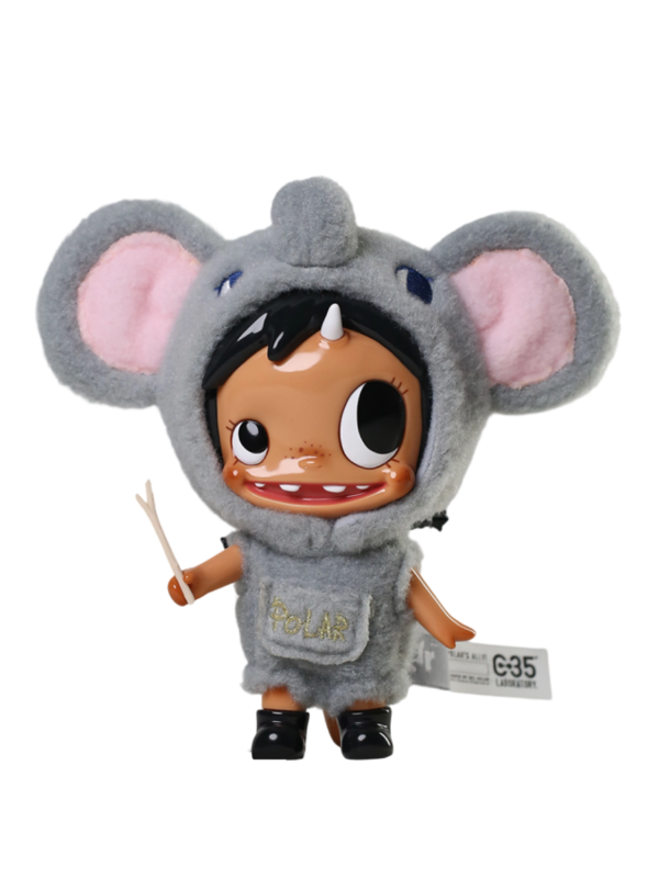Polar-Plushy Vinyl: Lucky Chang - Grey